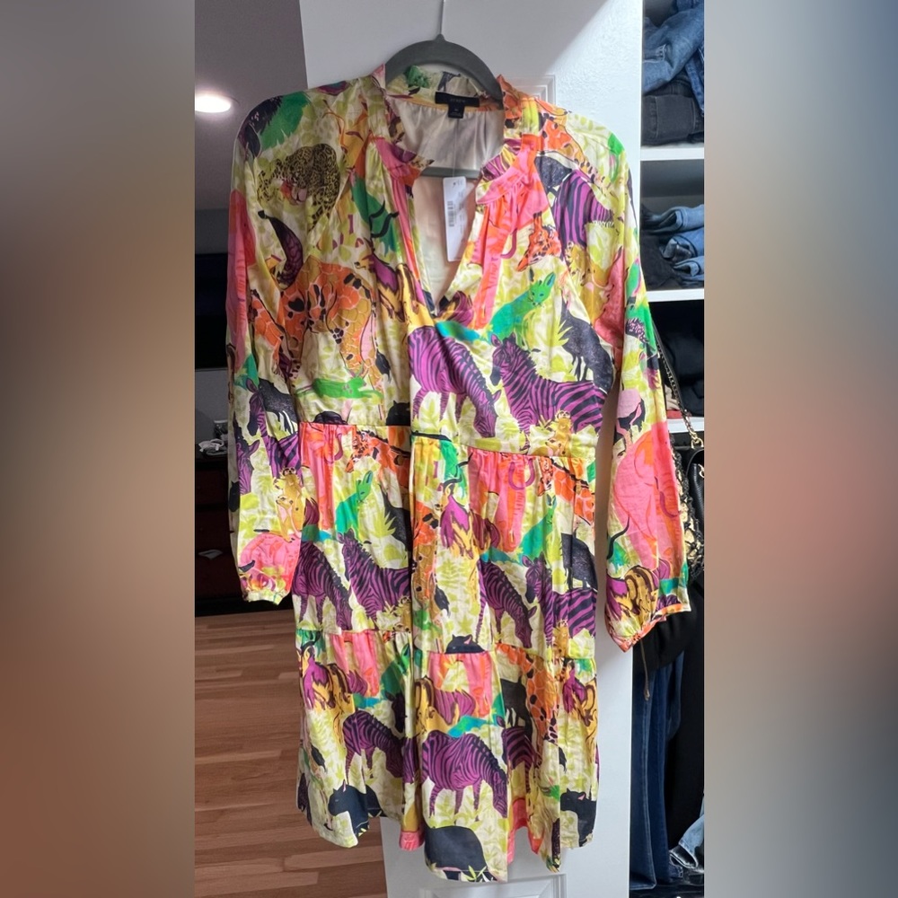 Whimsical animal Jcrew dress